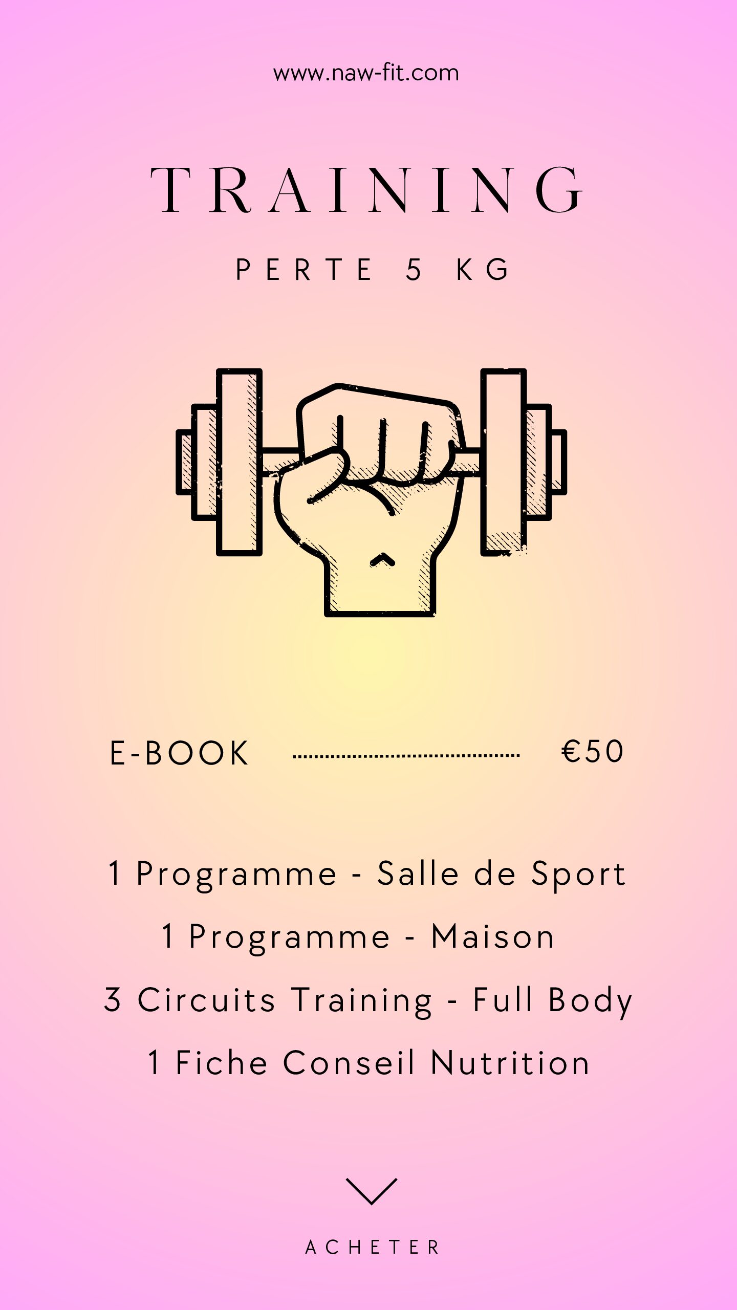 E-BOOK-TRAINING-SPORT-Perte 5kg #1